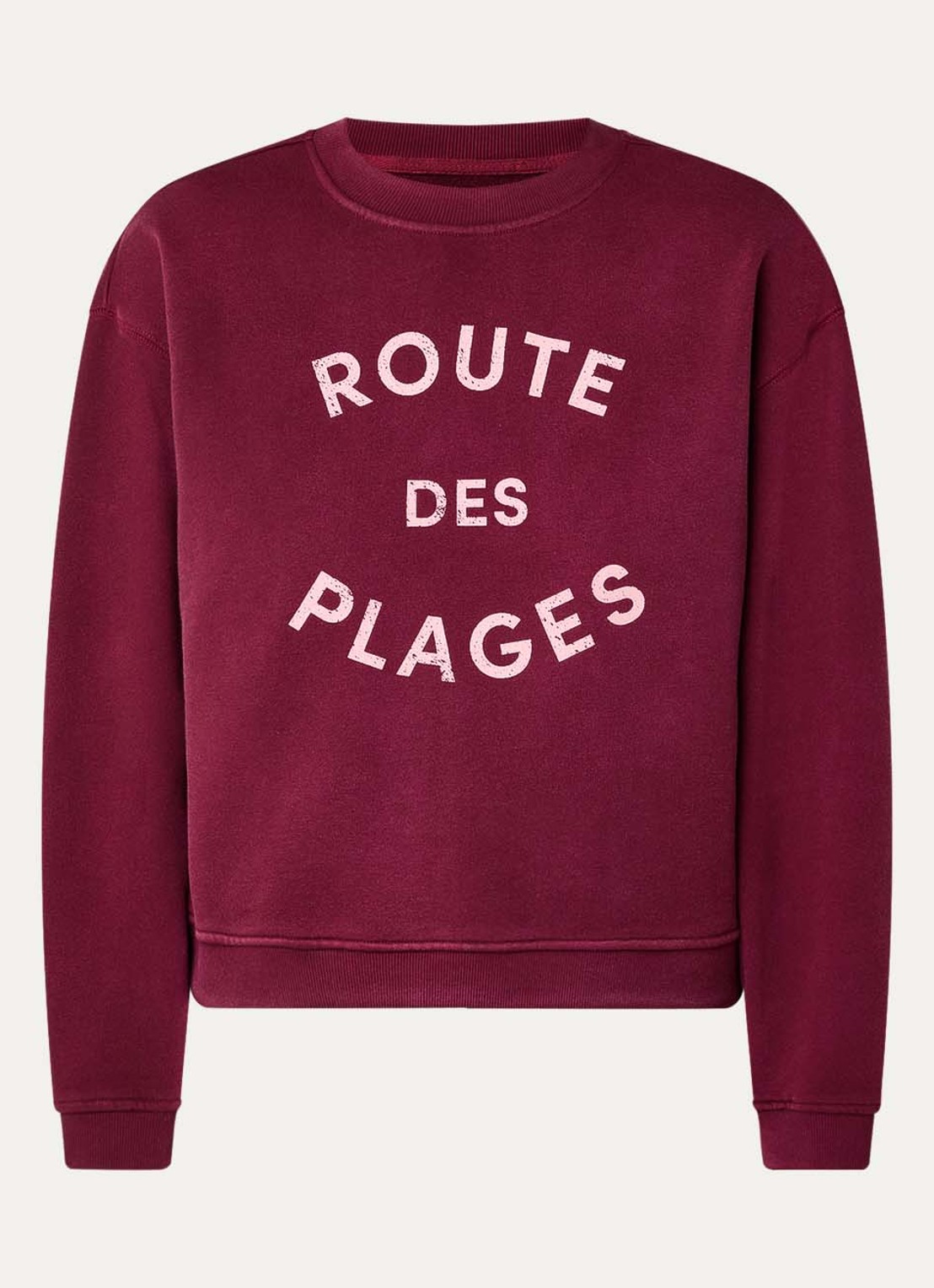 alchemist Isla sweater met print - voorkant 2 bordeauxrood