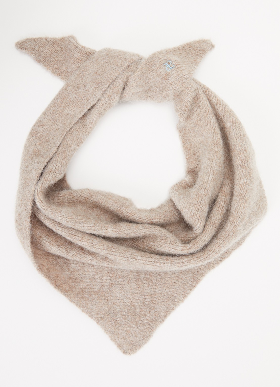 alchemist Jaimie fijngebreide sjaal 130 x 40 cm - voorkant 2 beige