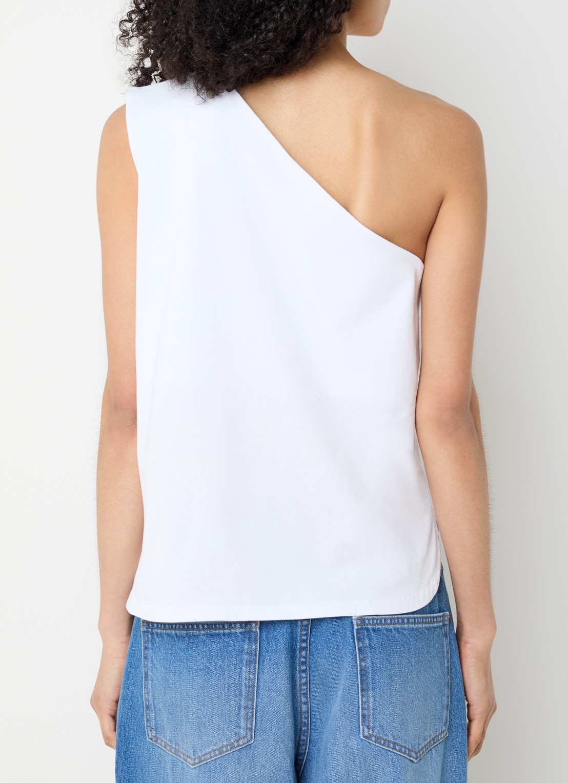 alchemist Levy one shoulder top - achterkant wit