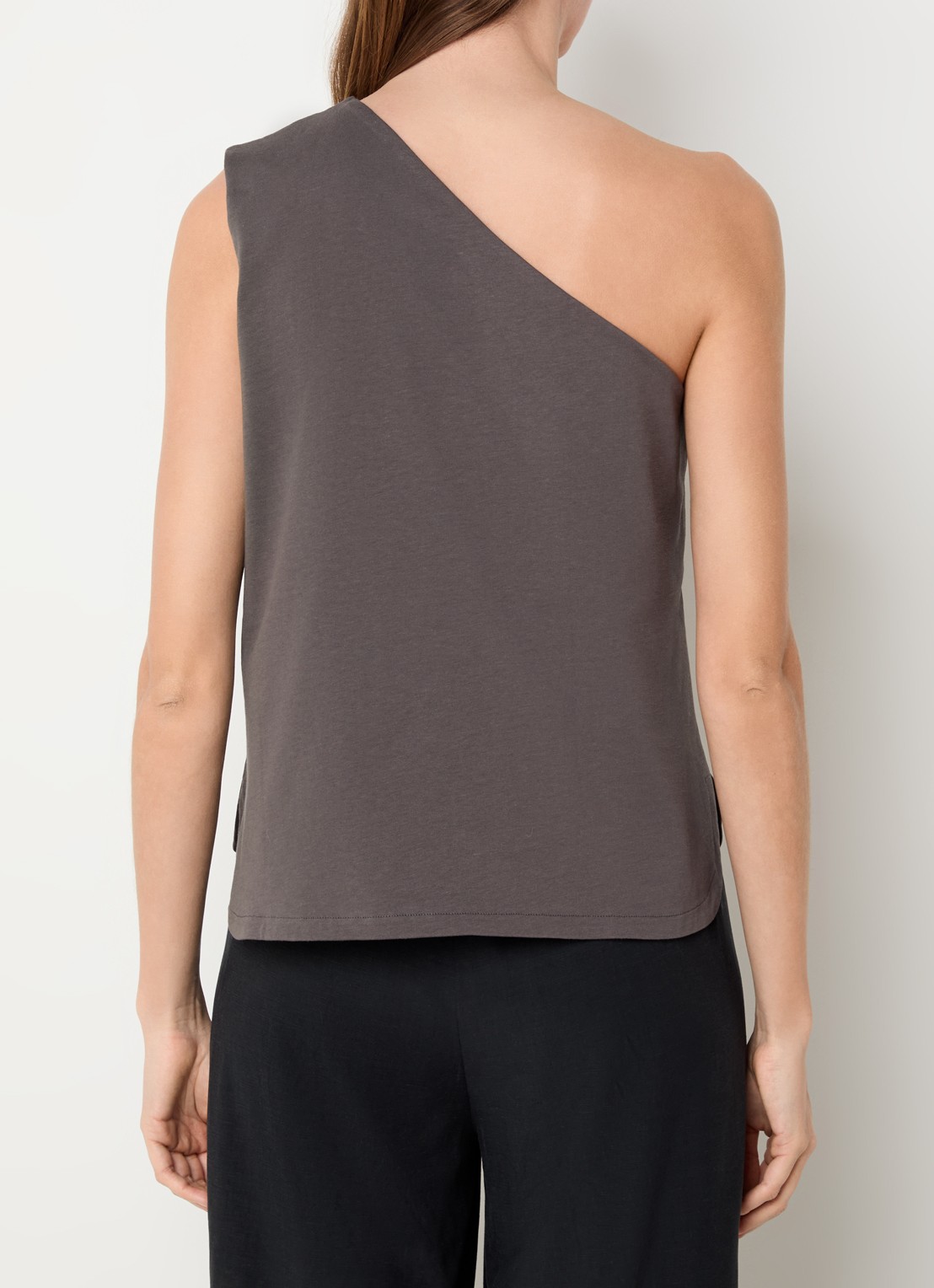 alchemist Levy one shoulder top - achterkant 3 middengrijs