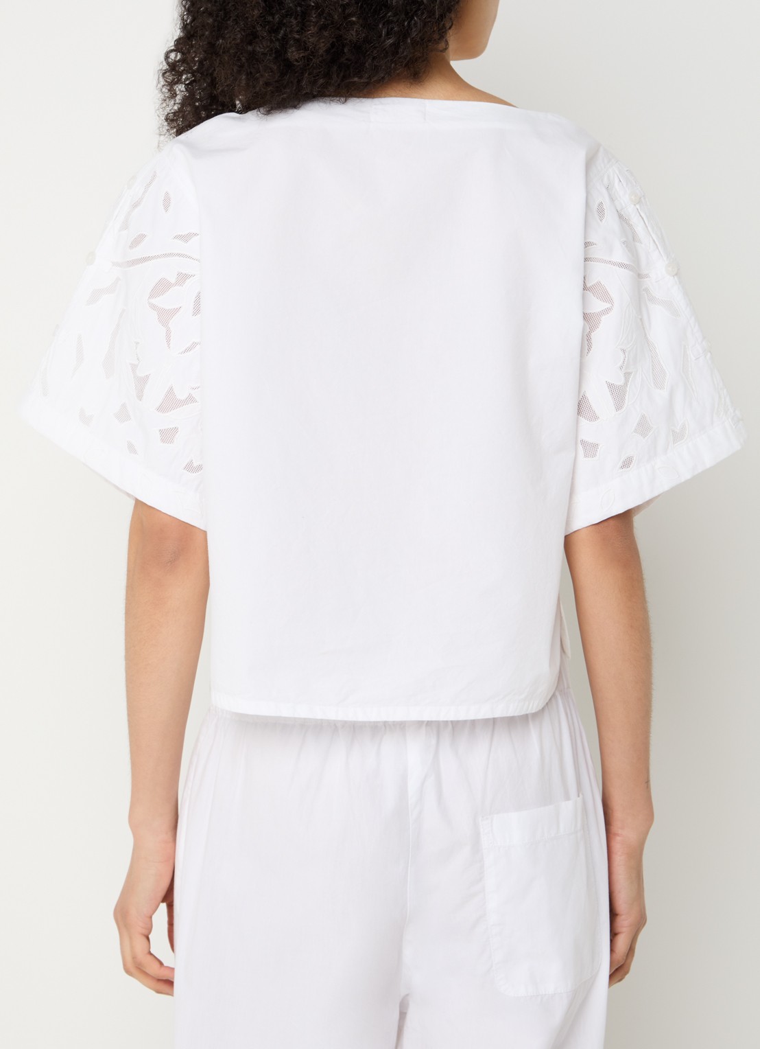 alchemist Lotus tuniek met broderie - achterkant 4 wit
