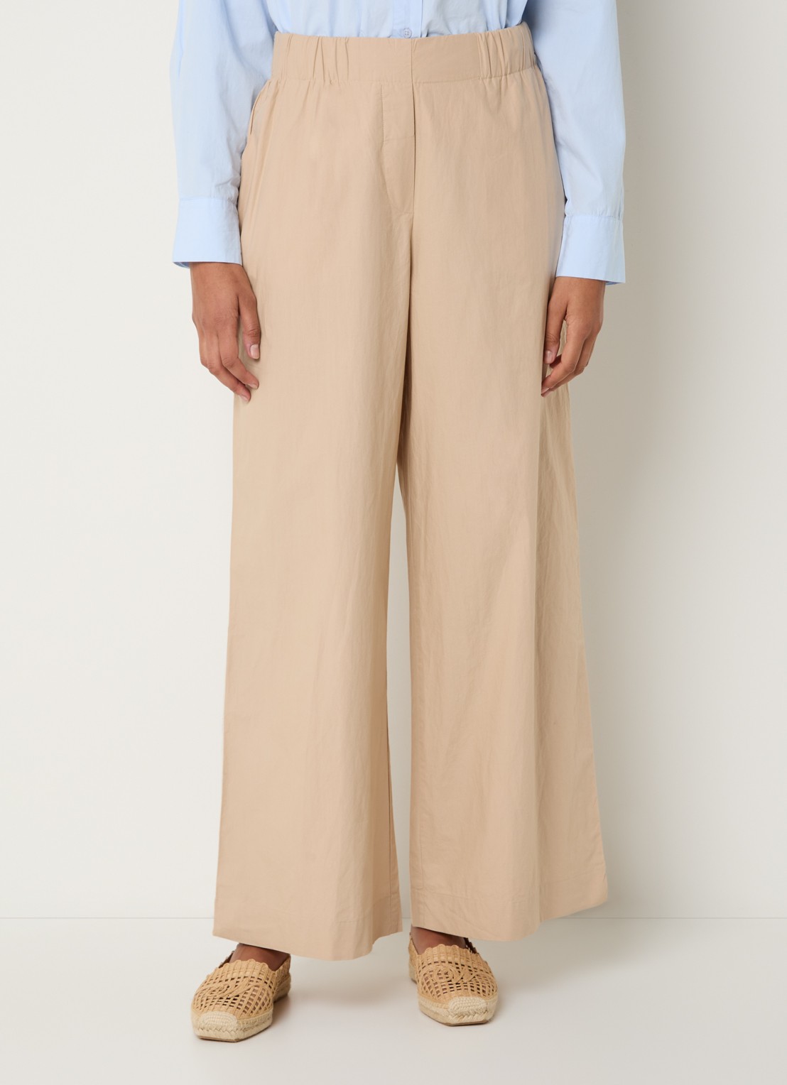 alchemist Mid waist wide fit joggingbroek met steekzakken - detail 2 beige
