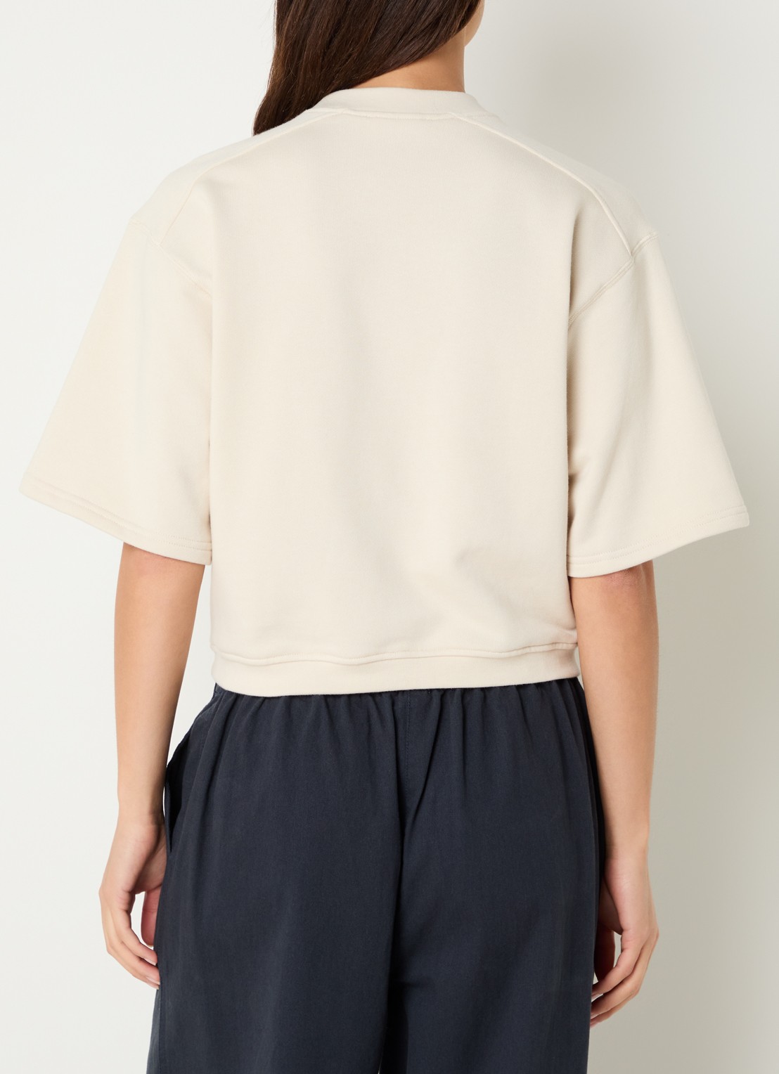alchemist Ray sweater met ronde hals - achterkant vanillegeel