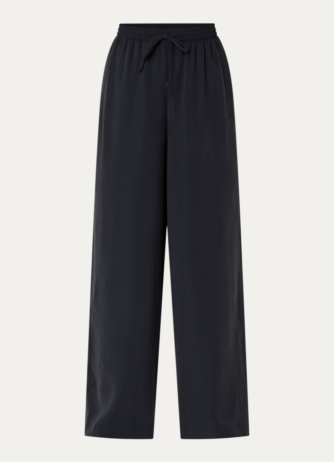 alchemist Sammy high waist wide fit broek met steekzakken - voorkant 2 zwart