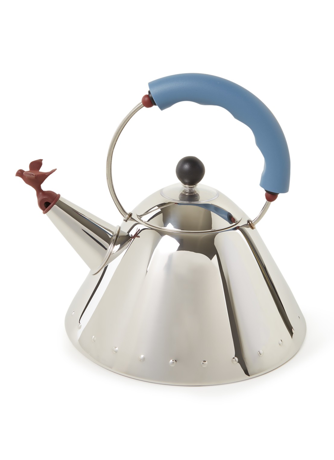 Alessi 9093 fluitketel 2 liter - voorkant blauw