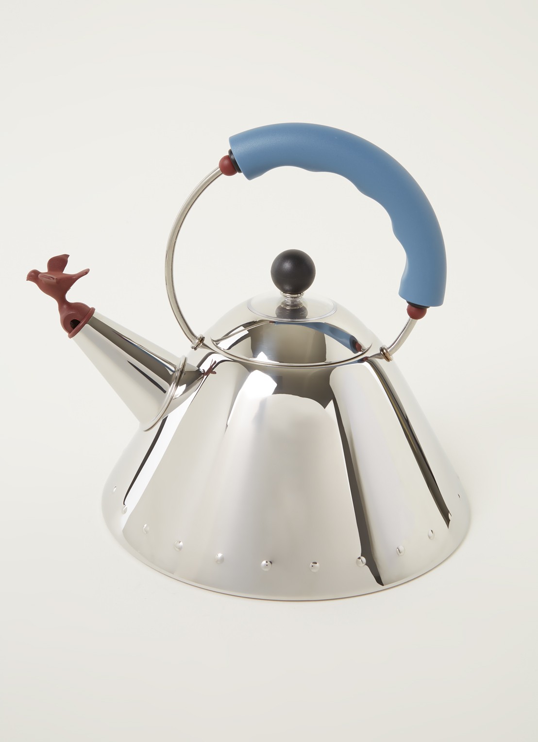 Alessi 9093 fluitketel 2 liter - voorkant 2 blauw