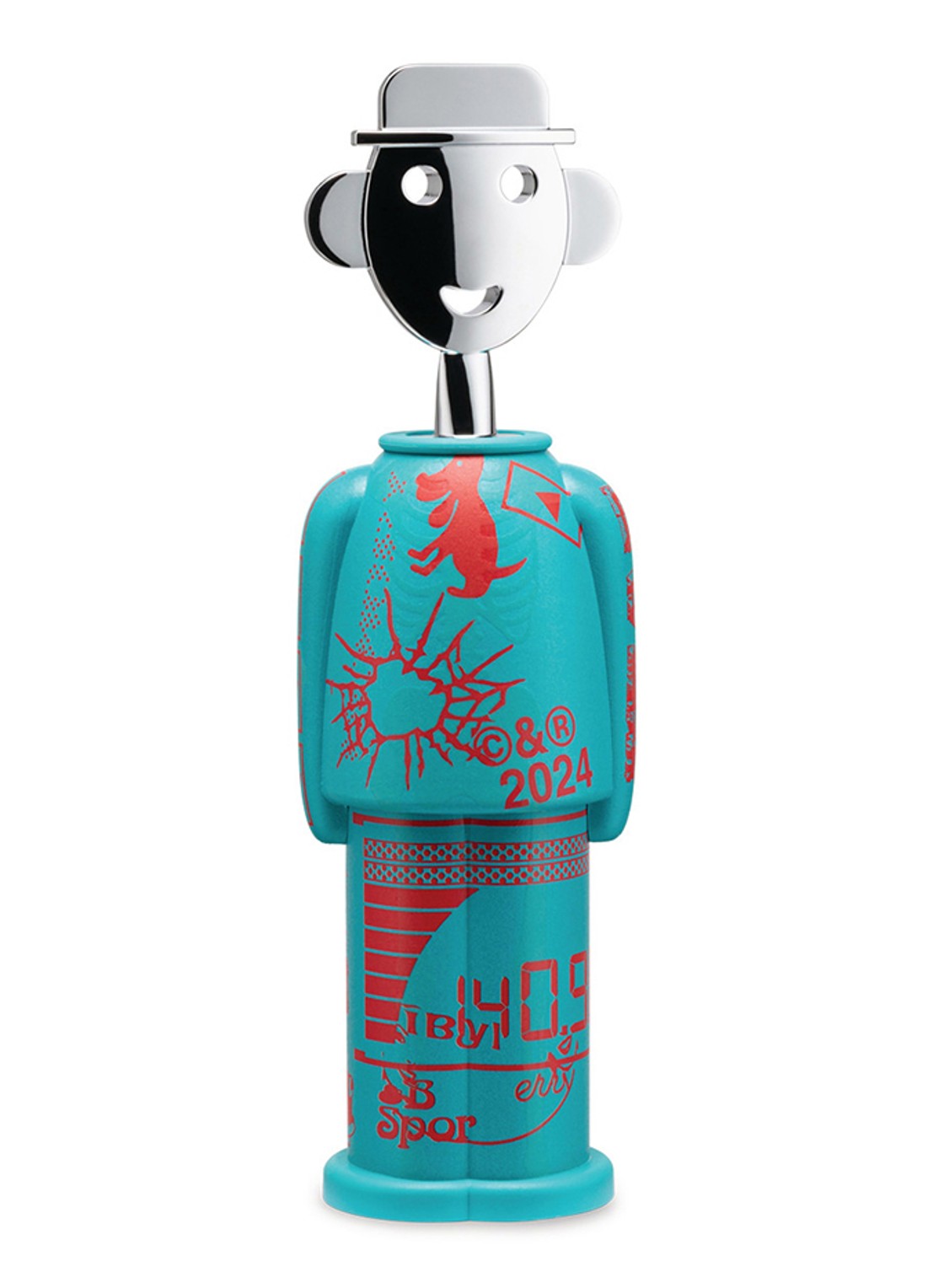 Alessi Alessandro M kurkentrekker - voorkant blauw