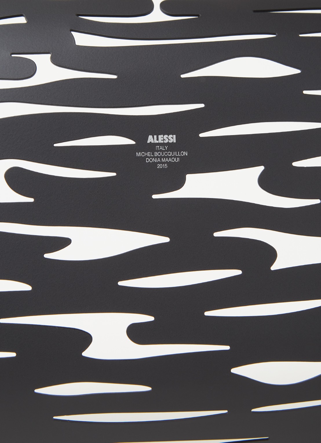 Alessi Bark dienblad 51,5 cm - detail zwart