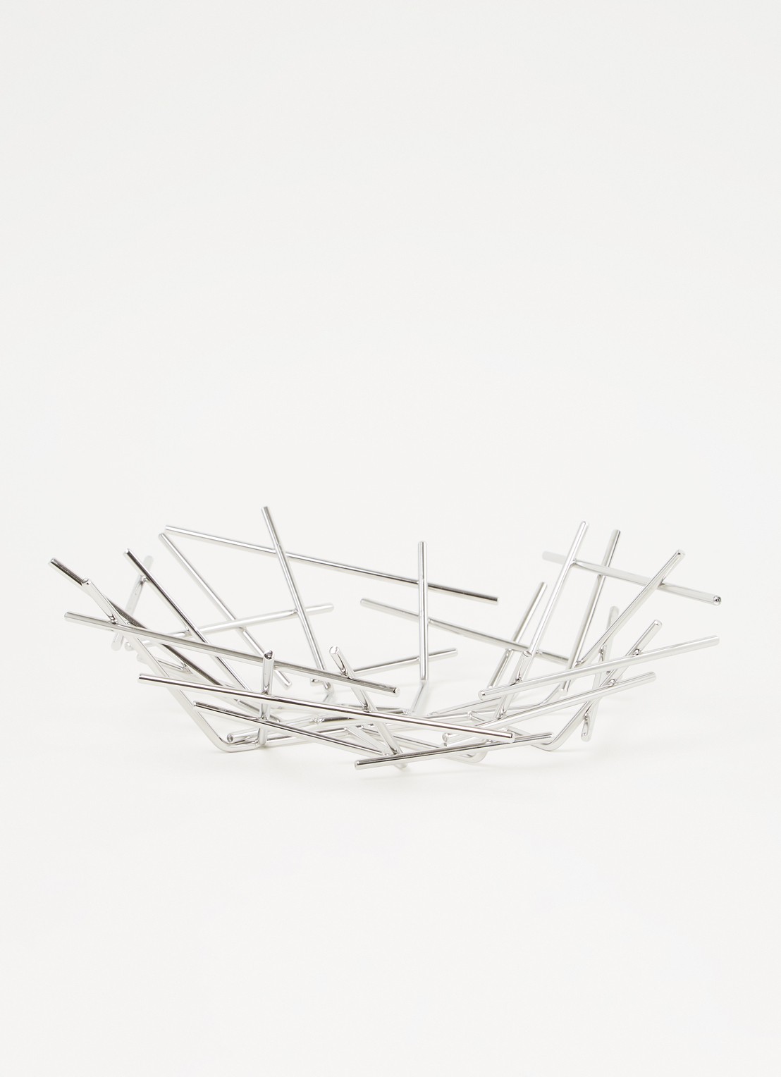 Alessi Blow Up fruitschaal 33 x 32 cm - voorkant 2 zilver