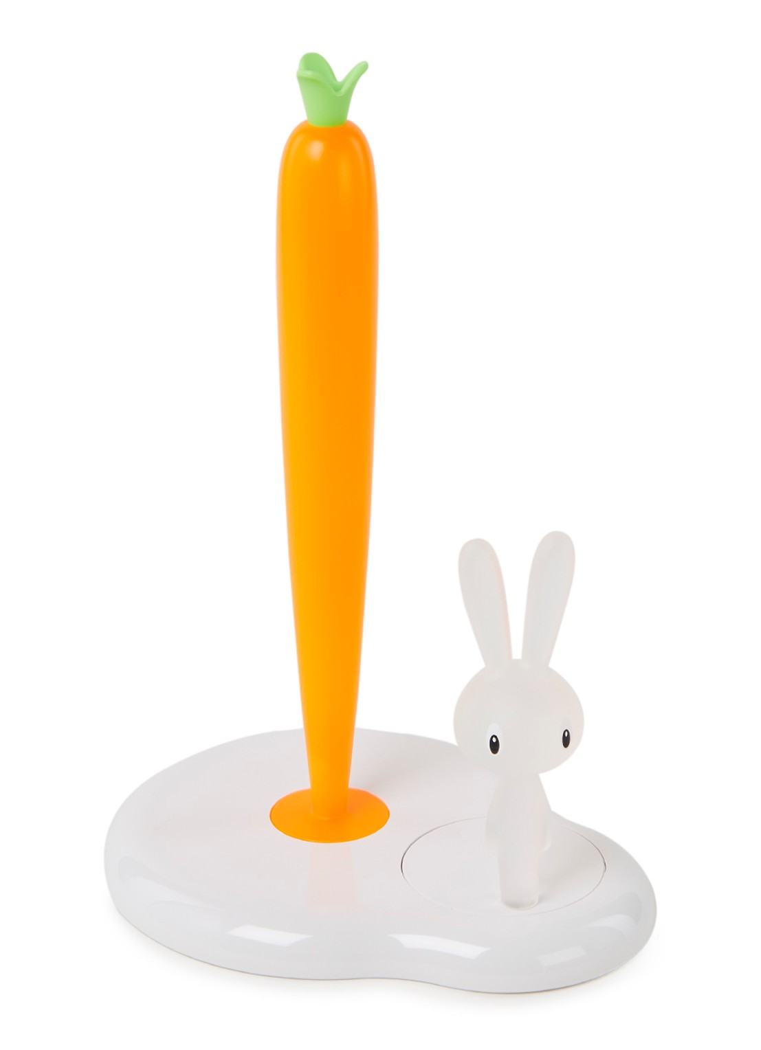Alessi Bunny & Carrot keukenrolhouder  - voorkant 2 wit