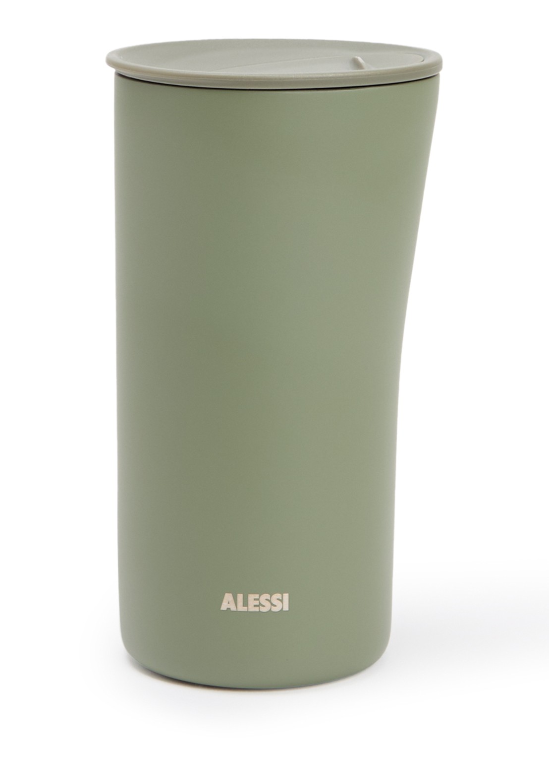 Alessi Buri thermosbeker 33 cl - voorkant olijfgroen