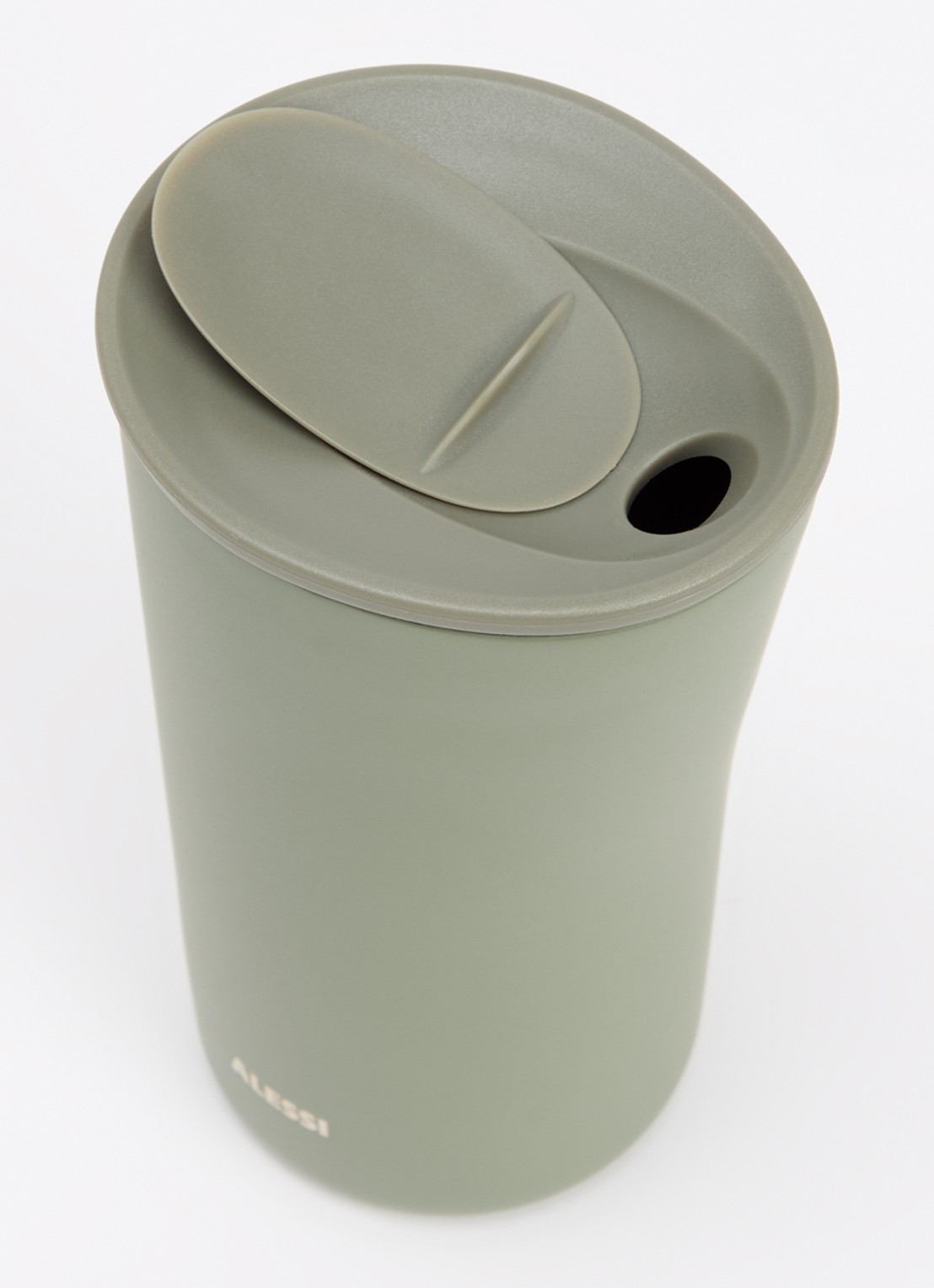 Alessi Buri thermosbeker 33 cl - voorkant 2 olijfgroen