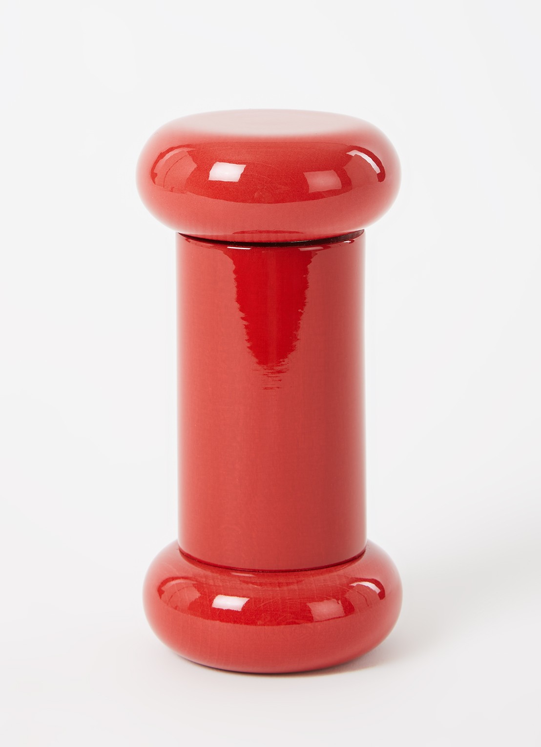 Alessi Castor zout-, peper- en kruidenmolen 15 cm - voorkant 2 steenrood
