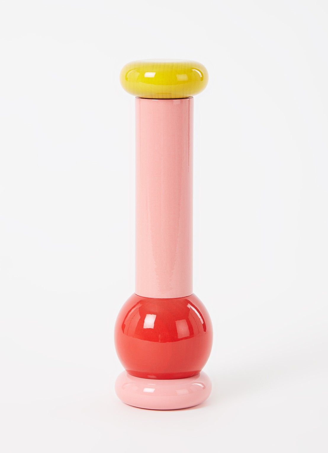 Alessi Castor zout-, peper- en kruidenmolen 23 cm - voorkant 3 roze