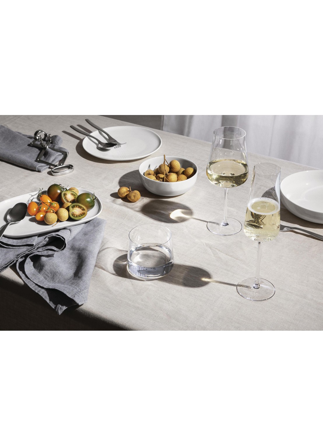 Alessi Eugenia witte wijnglas 45 cl - achterkant 2 transparant