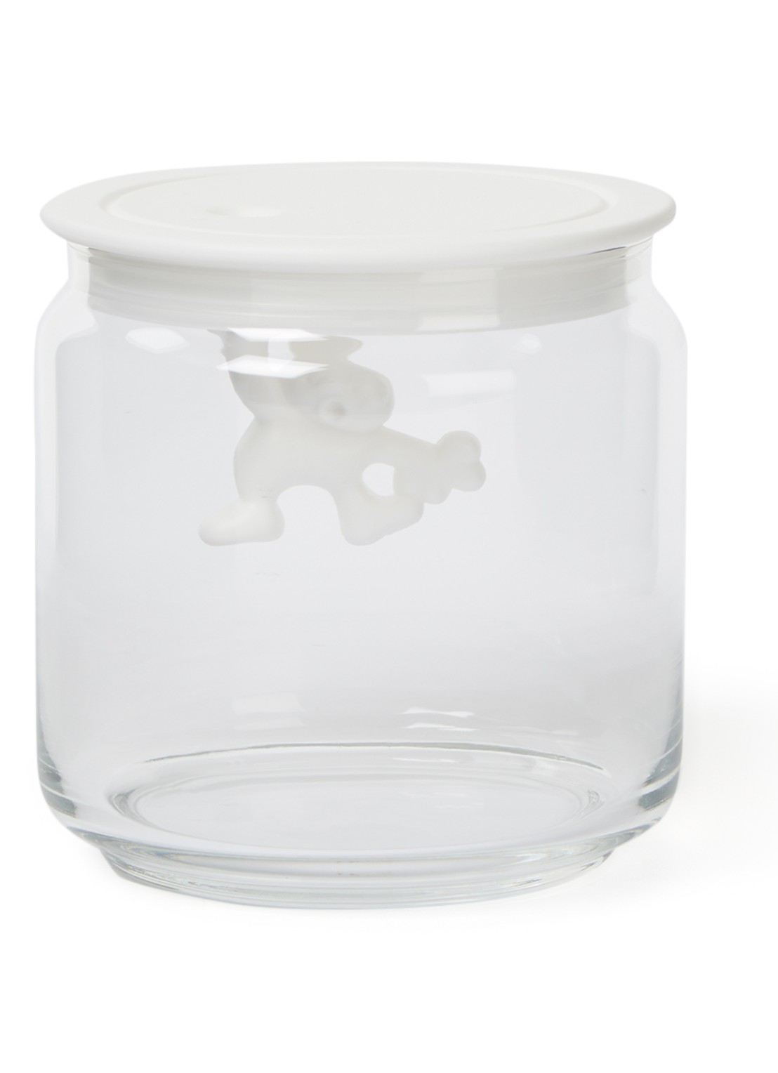 Alessi Gianni voorraadpot - voorkant wit