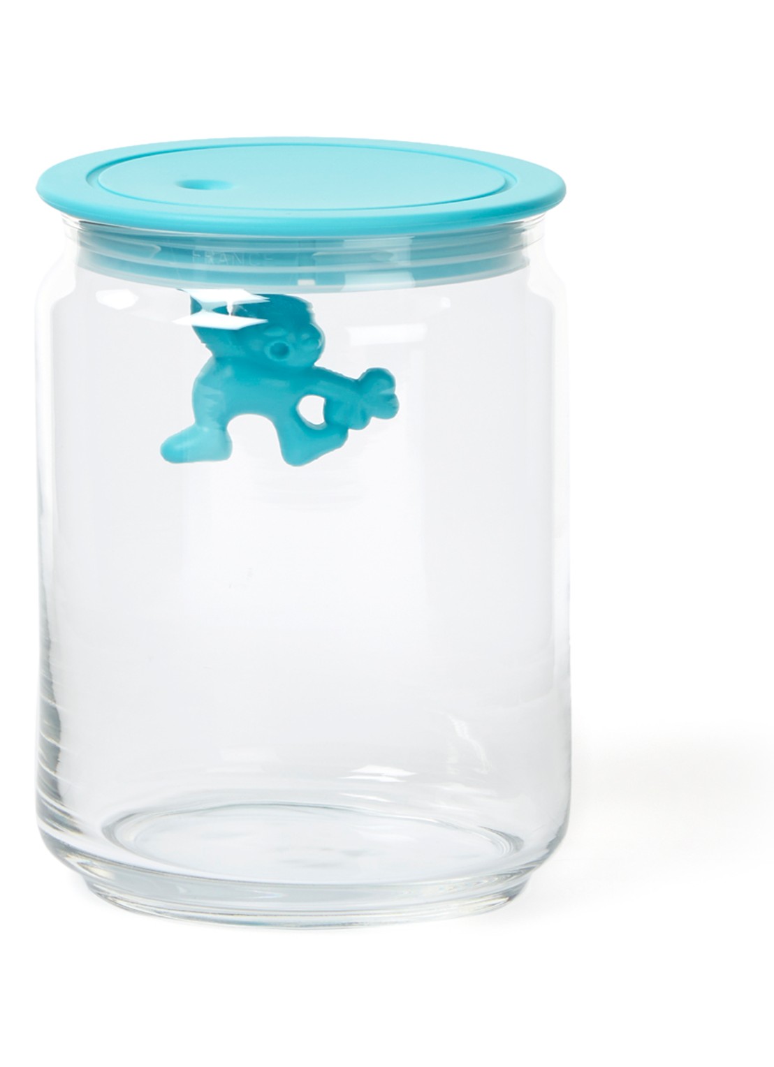 Alessi Gianni voorraadpot - voorkant turquoise