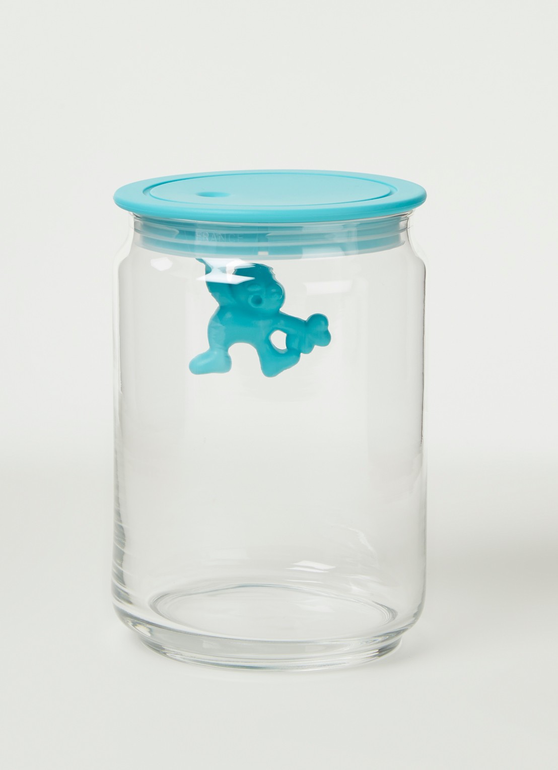 Alessi Gianni voorraadpot - voorkant 2 turquoise