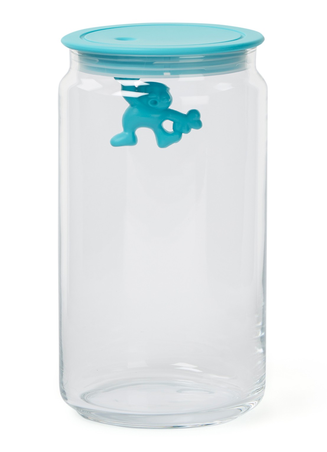 Alessi Gianni voorraadpot - voorkant turquoise