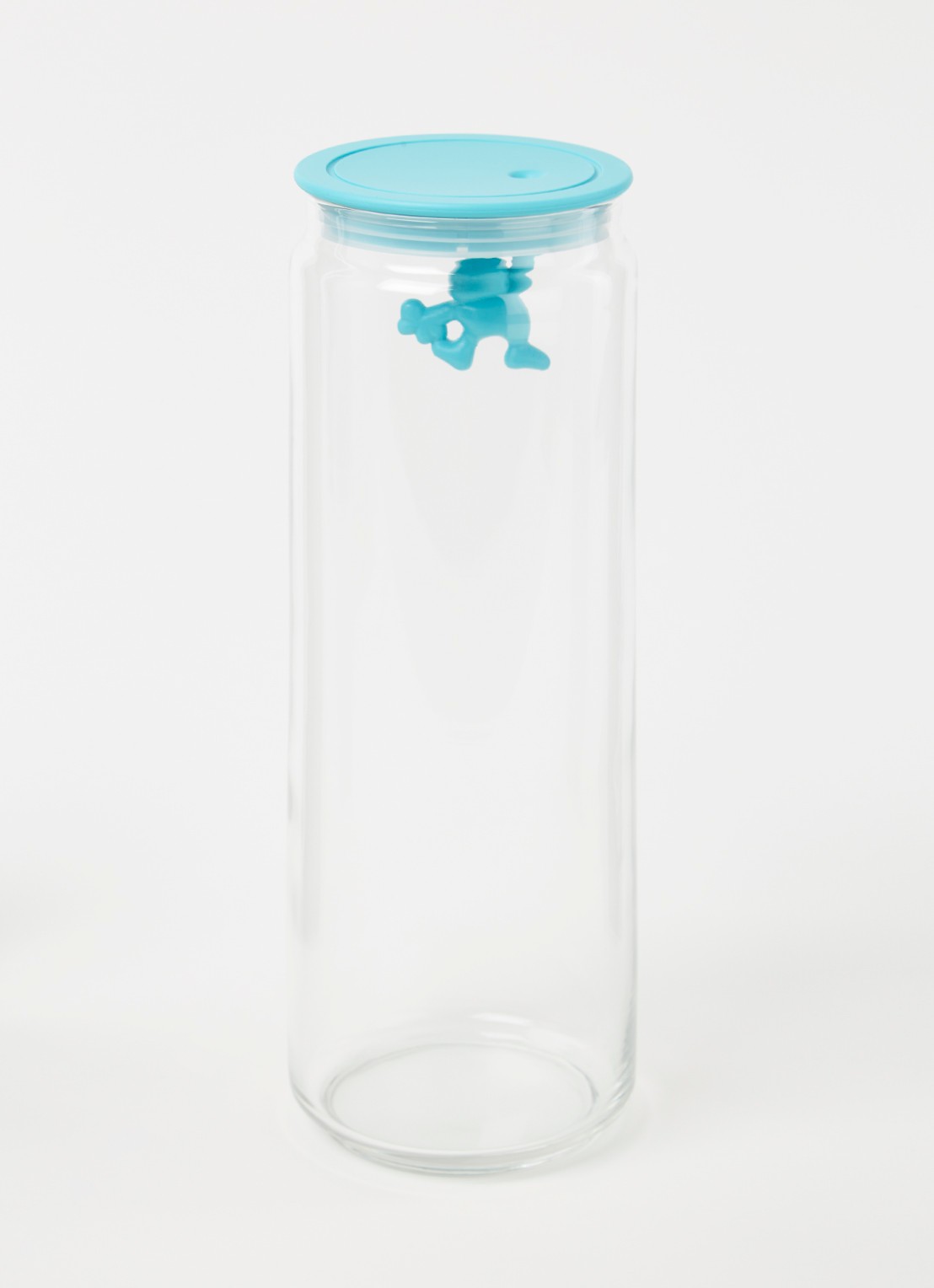 Alessi Gianni voorraadpot - voorkant 2 turquoise