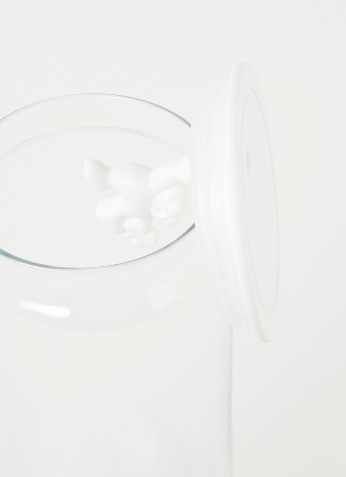 Alessi Gianni voorraadpot  - detail wit