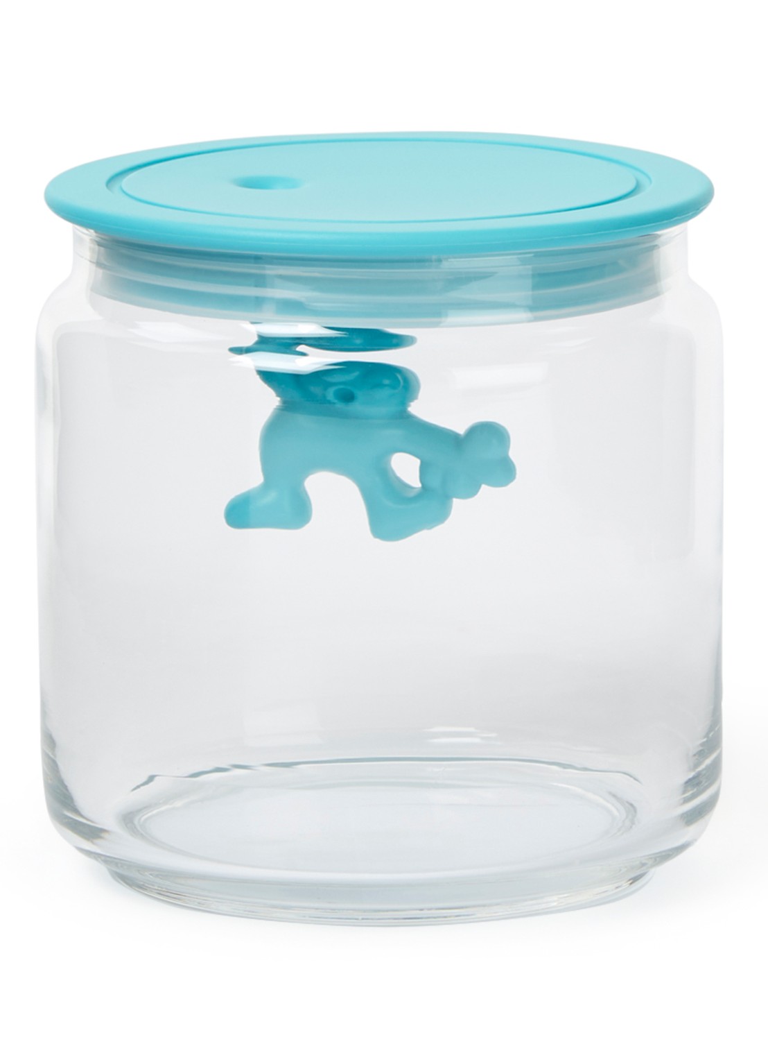 Alessi Gianni voorraadpot - voorkant 2 turquoise