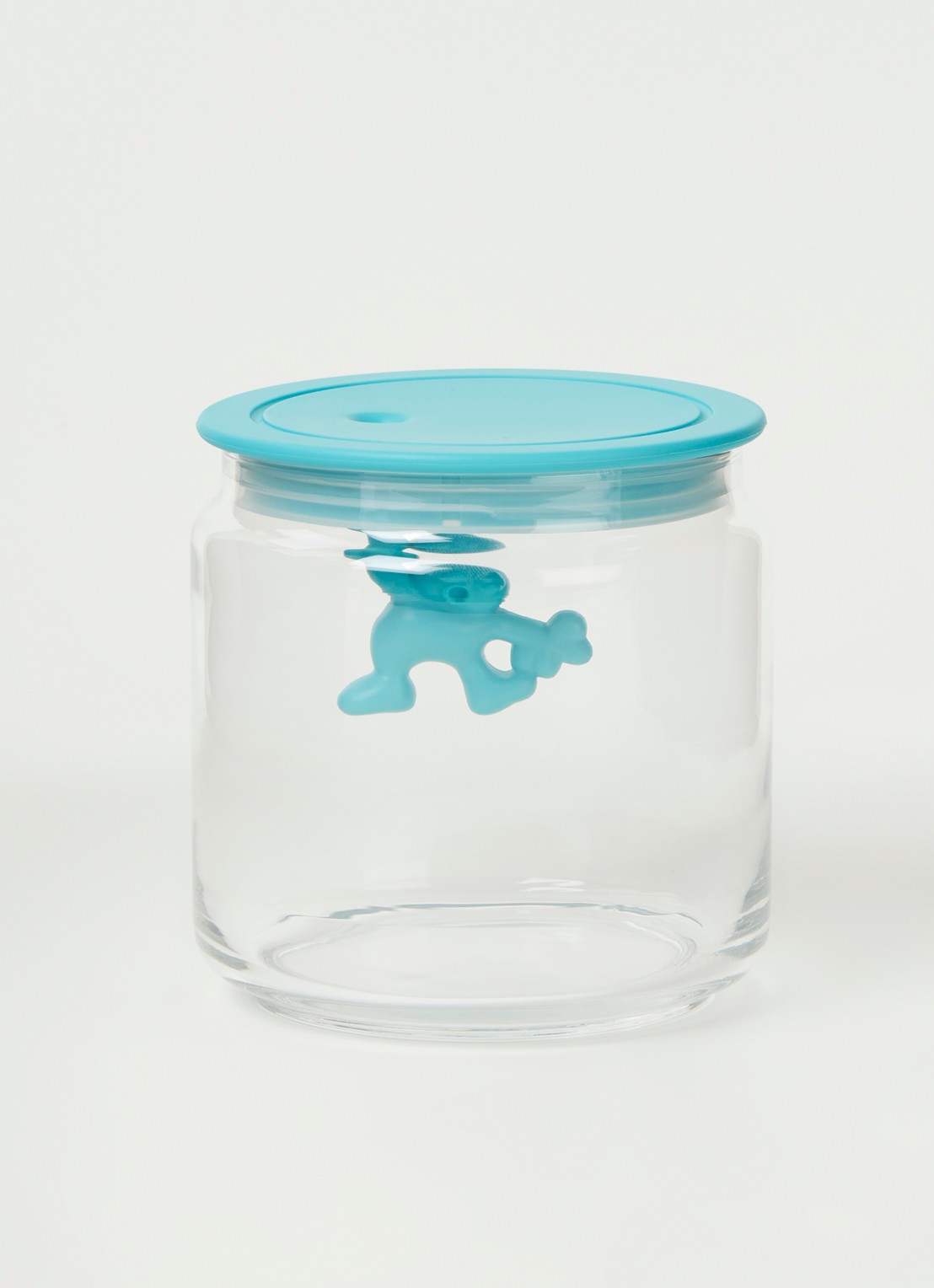 Alessi Gianni voorraadpot - voorkant 3 turquoise