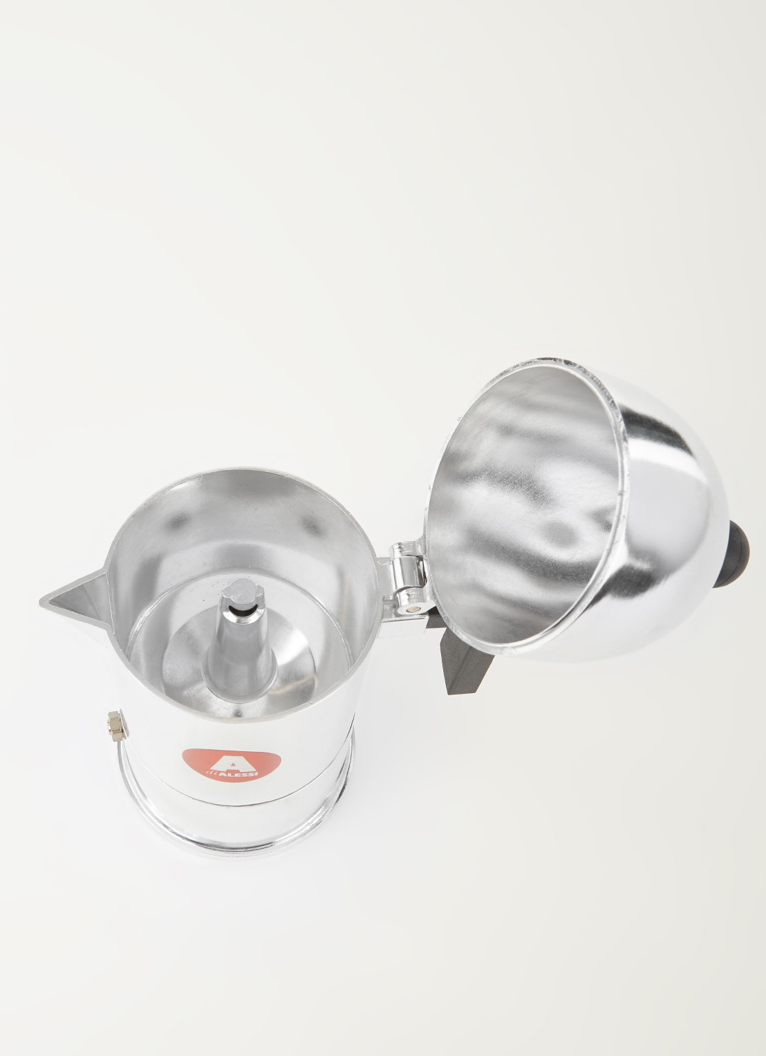 Alessi La Cupola koffiemaker 15 cl - detail zilver