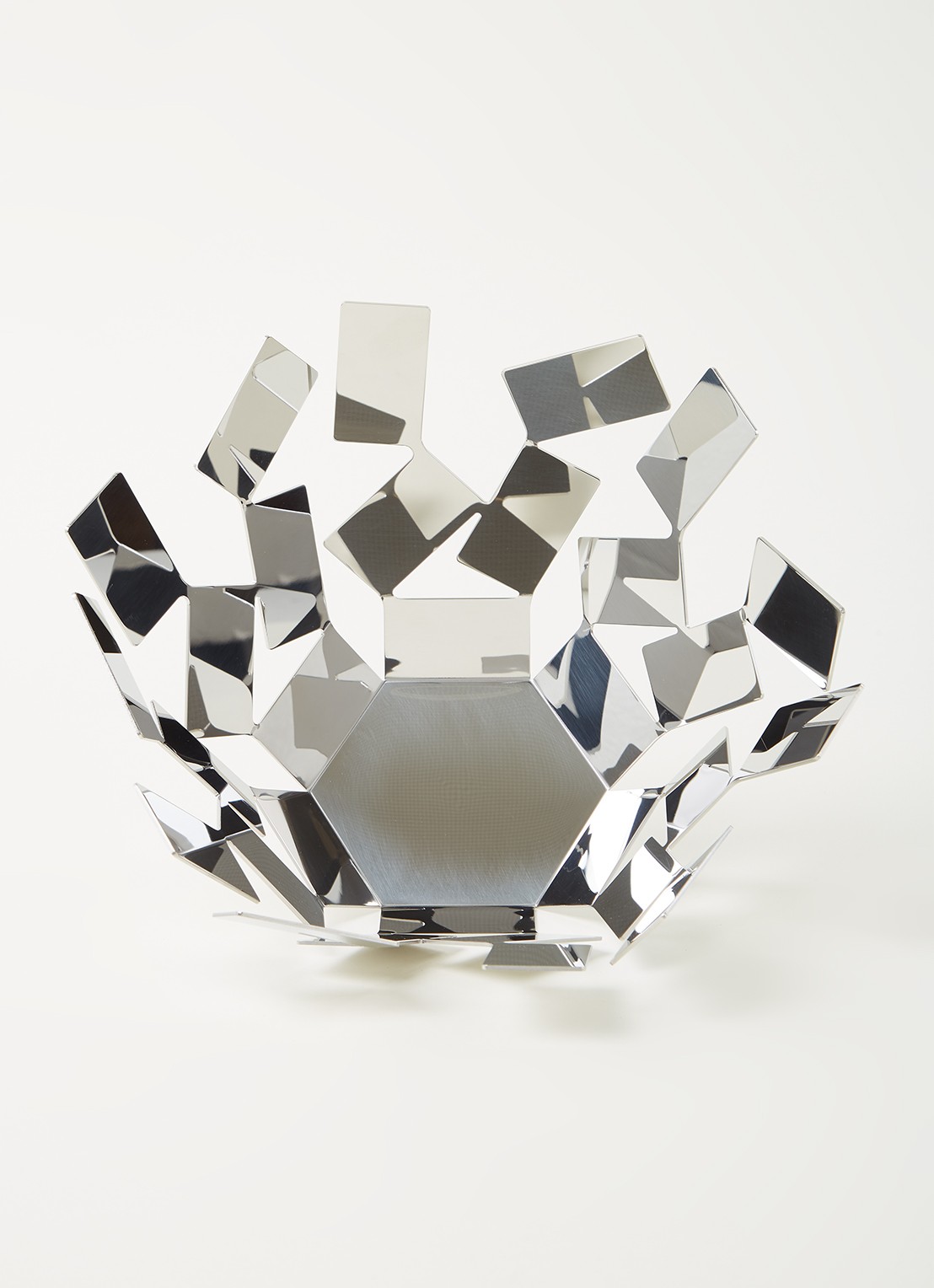 Alessi La Stanza dello Scirocco fruitschaal 27 cm - detail zilver