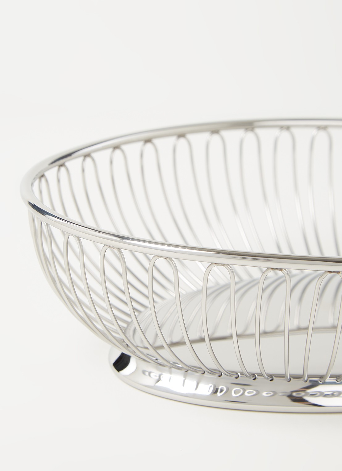 Alessi Mand van roestvrij staal 28 x 20 cm - detail zilver