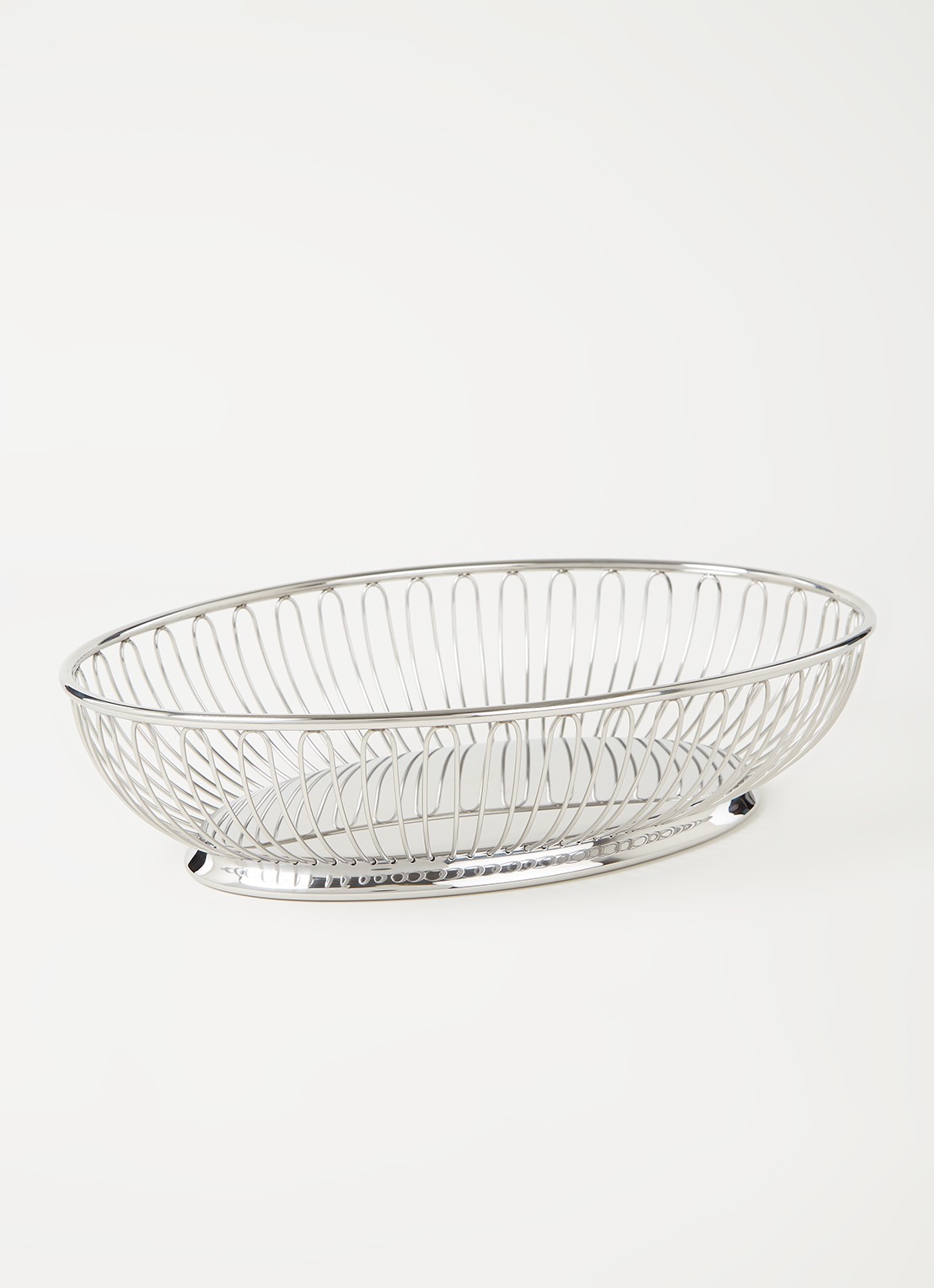 Alessi Mand van roestvrij staal 28 x 20 cm - voorkant 3 zilver
