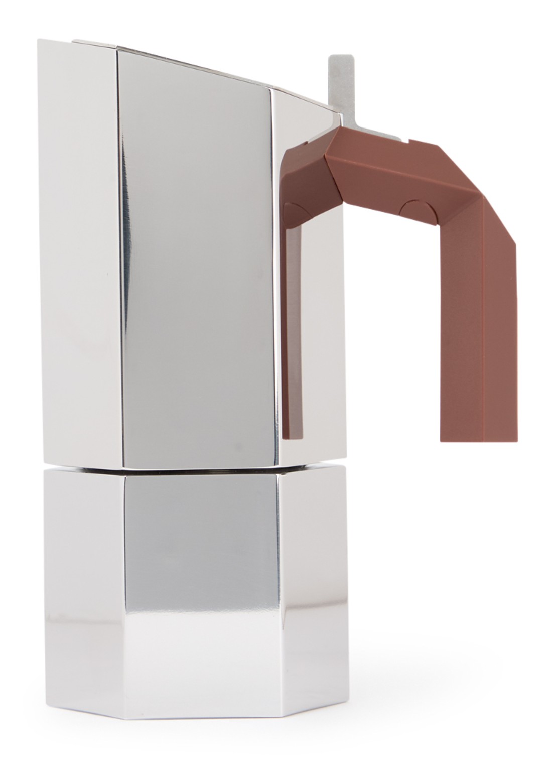 Alessi Menhir espresso koffiemaker 15 cl - voorkant bruin