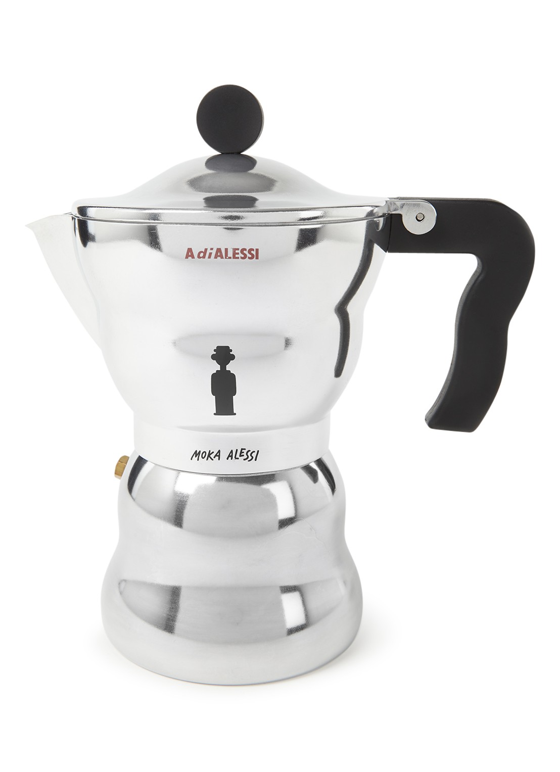 Alessi Moka koffiemaker  - voorkant zilver