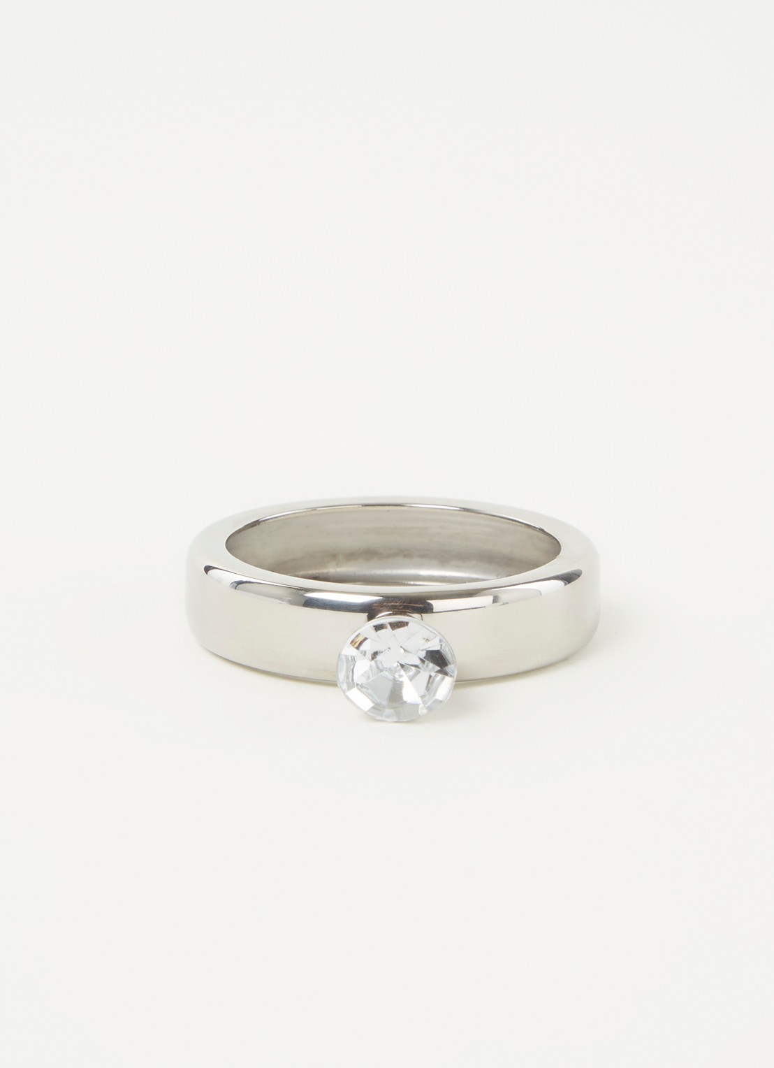 Alessi Noè druppelstop ring - voorkant 3 zilver