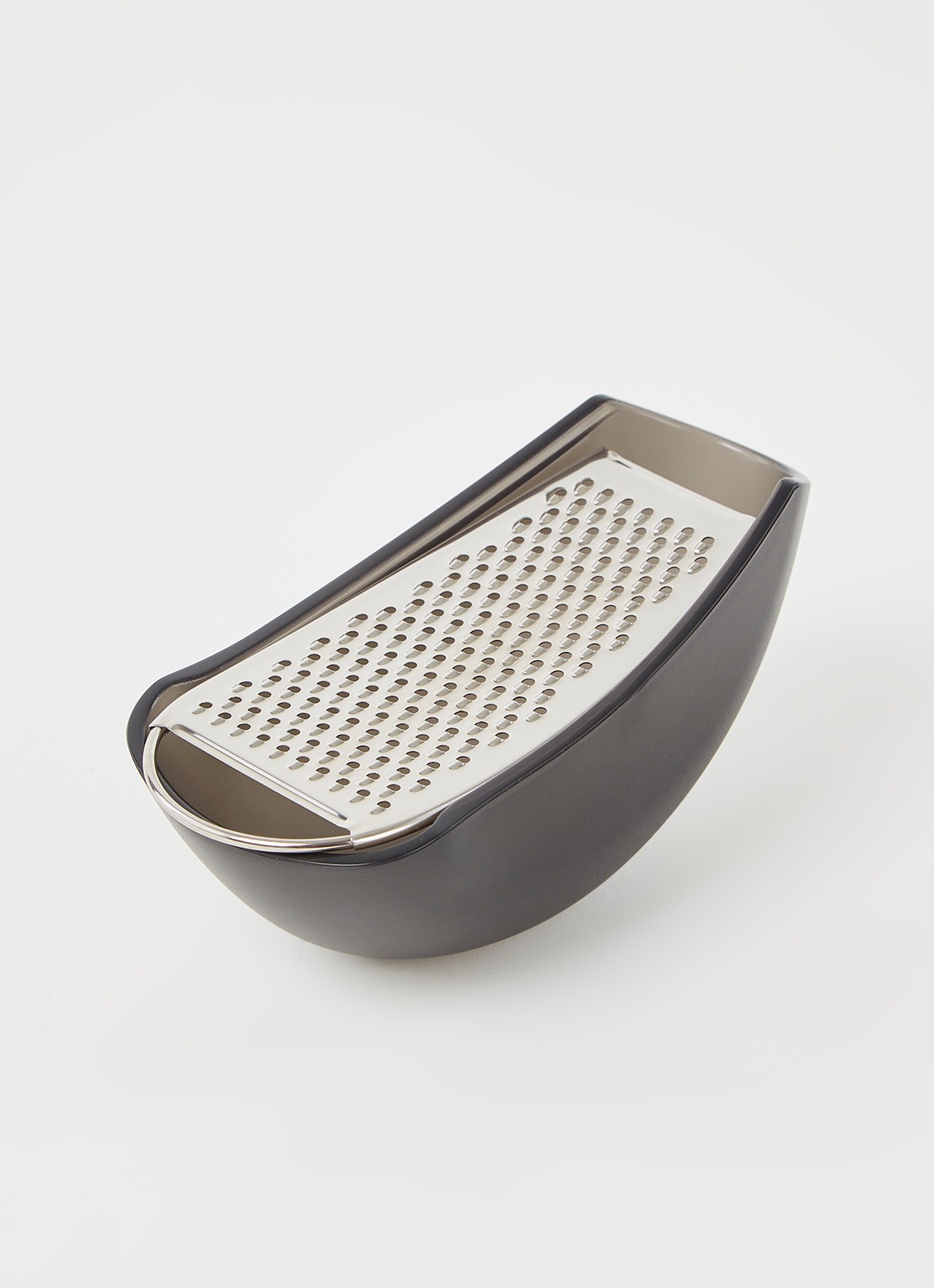Alessi Parmenide kaasrasp 15 cm - voorkant 2 zwart
