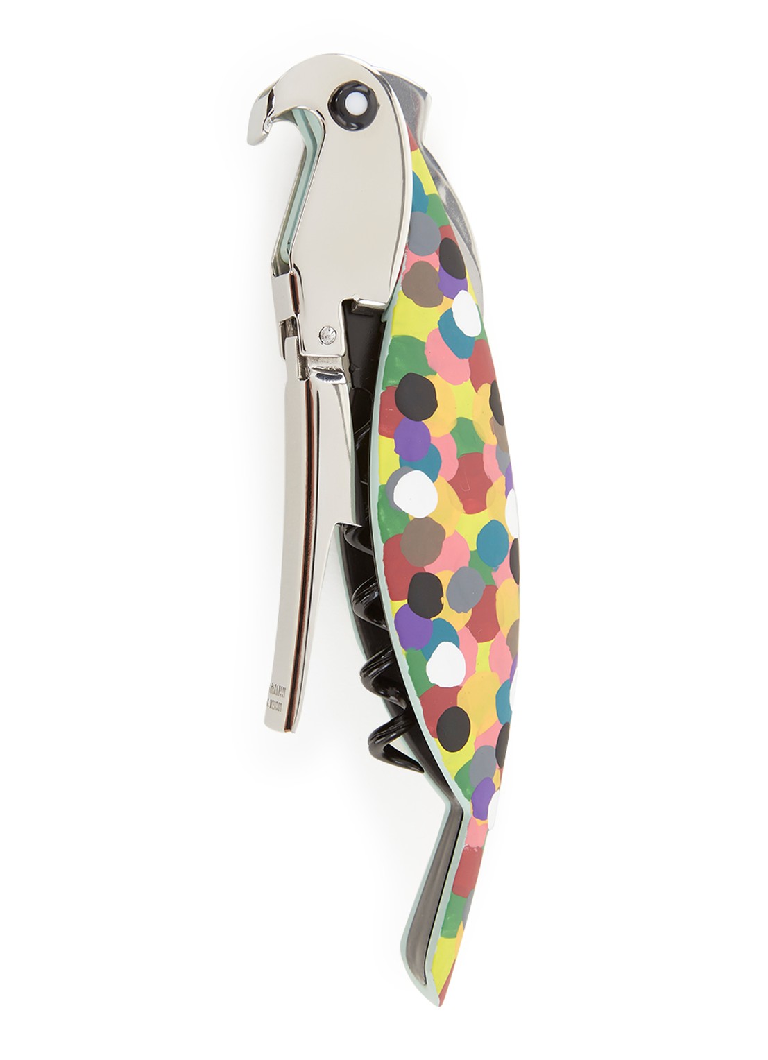 Alessi Parrot kelnersmes - voorkant 2 geel