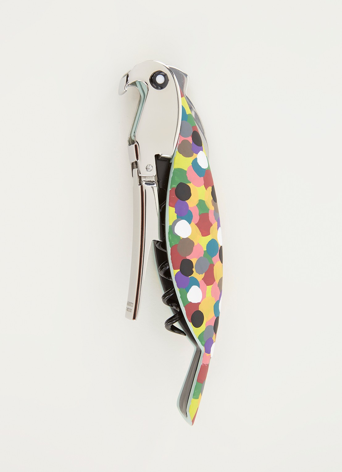 Alessi Parrot kelnersmes - voorkant 3 geel