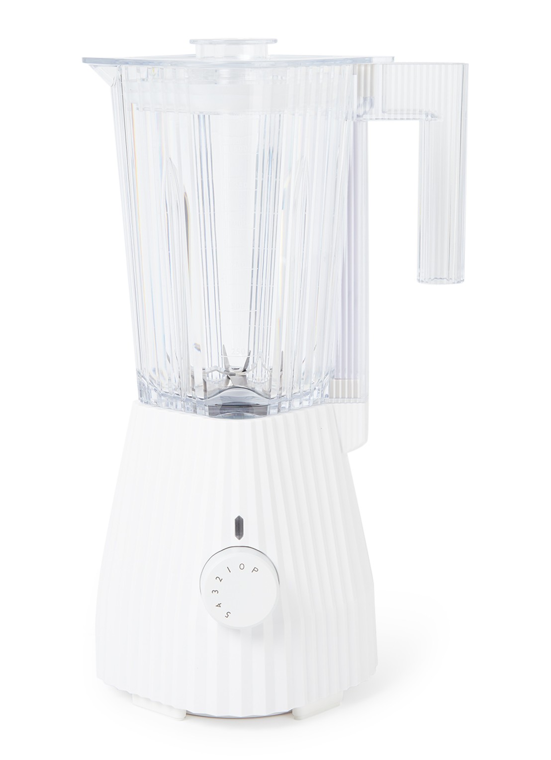 Alessi Plissé blender 1,5 liter MDL09 - voorkant wit