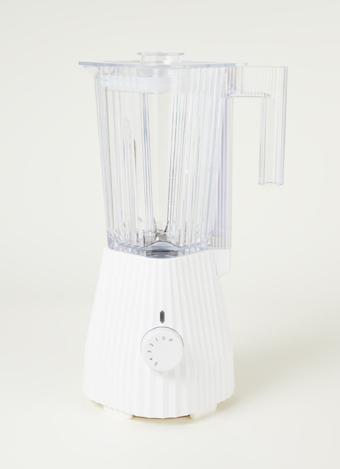 Alessi Plissé blender 1,5 liter MDL09 - voorkant 2 wit