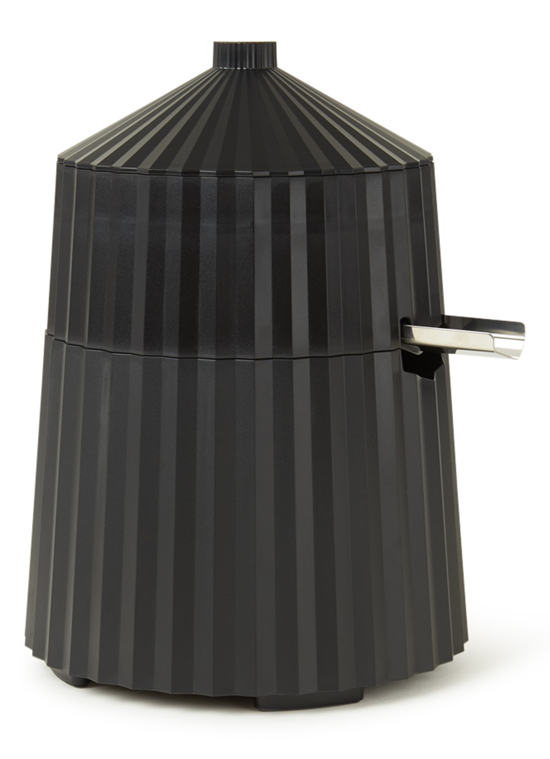 Alessi Plissé elektrische citruspers MDL07B - voorkant zwart