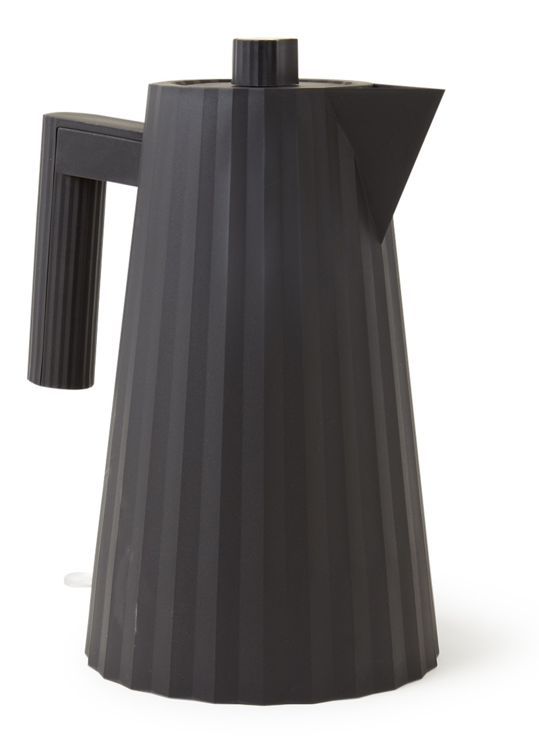 Alessi Plissé Waterkoker 1,7 liter MDL06 B - voorkant 2 zwart