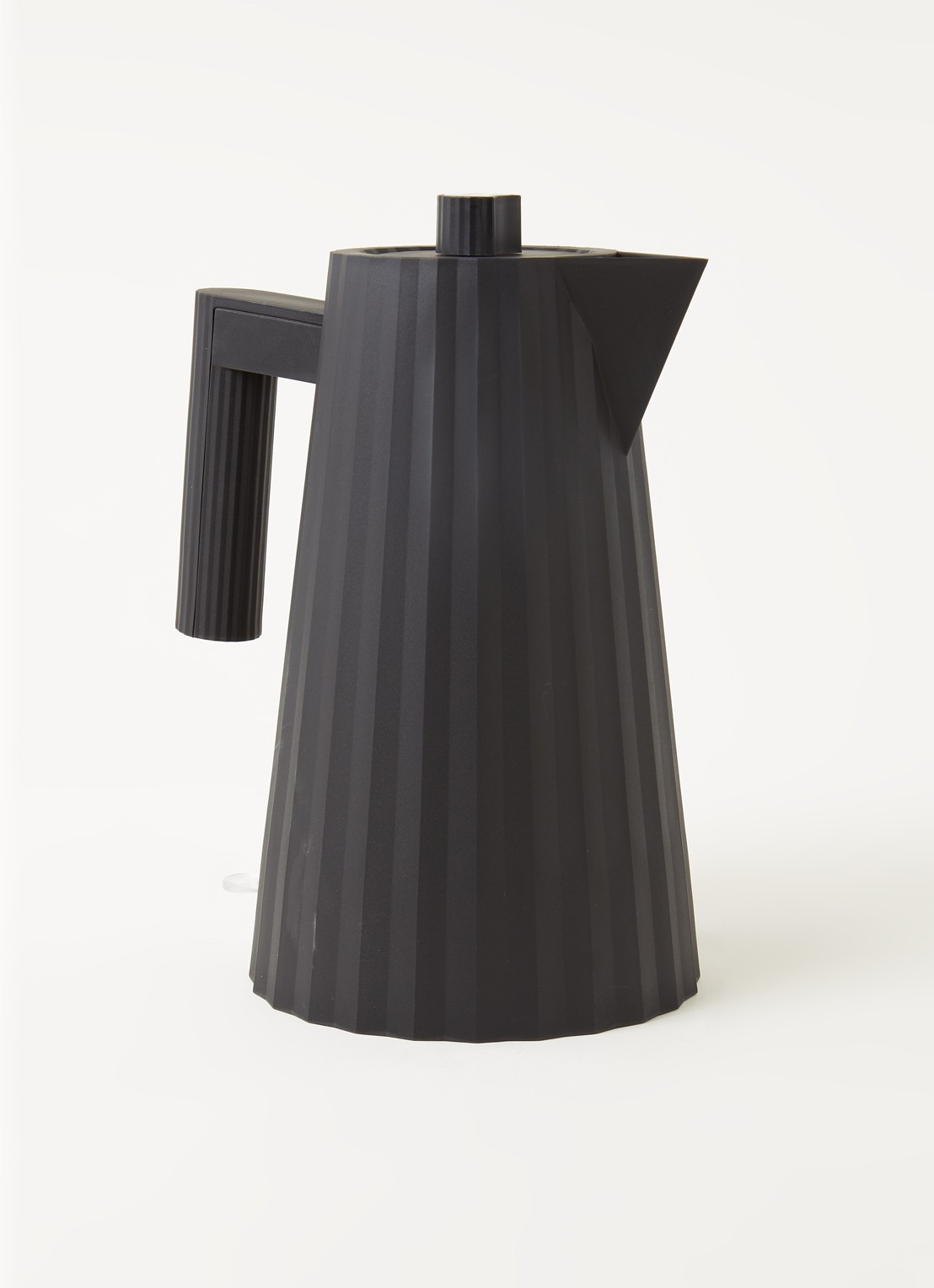 Alessi Plissé Waterkoker 1,7 liter MDL06 B - voorkant 3 zwart
