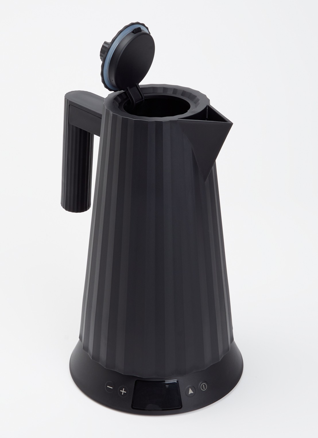 Alessi Plissé Waterkoker 1,7 liter MDL21 B - detail zwart