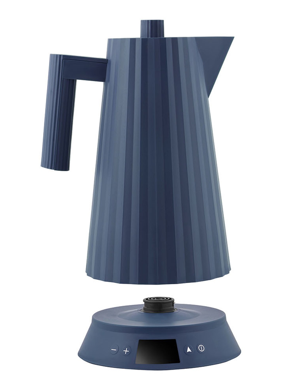 Alessi Plissé Waterkoker 1,7 liter MDL21 DAZ - detail 3 royalblauw