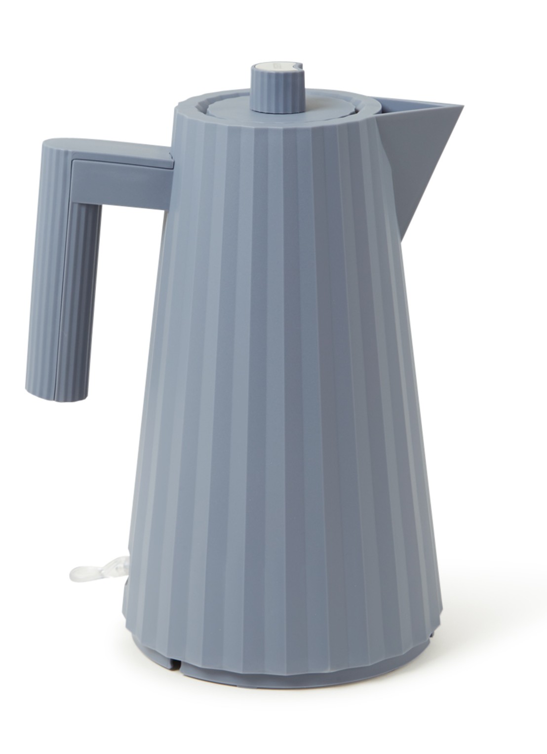 Alessi Plissé waterkoker 1,7 liter - voorkant grijs