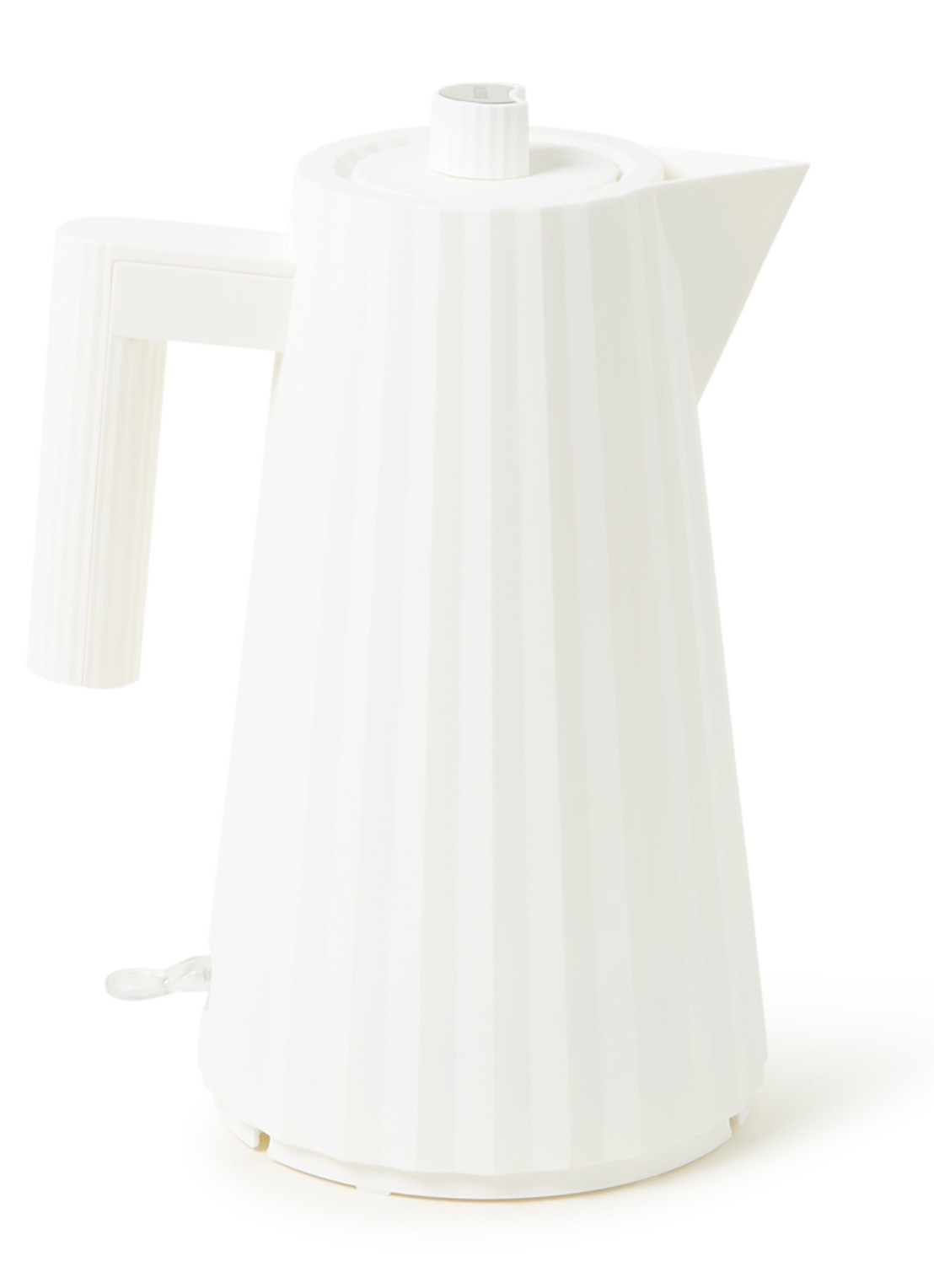Alessi Plissé waterkoker 1,7 liter - voorkant wit