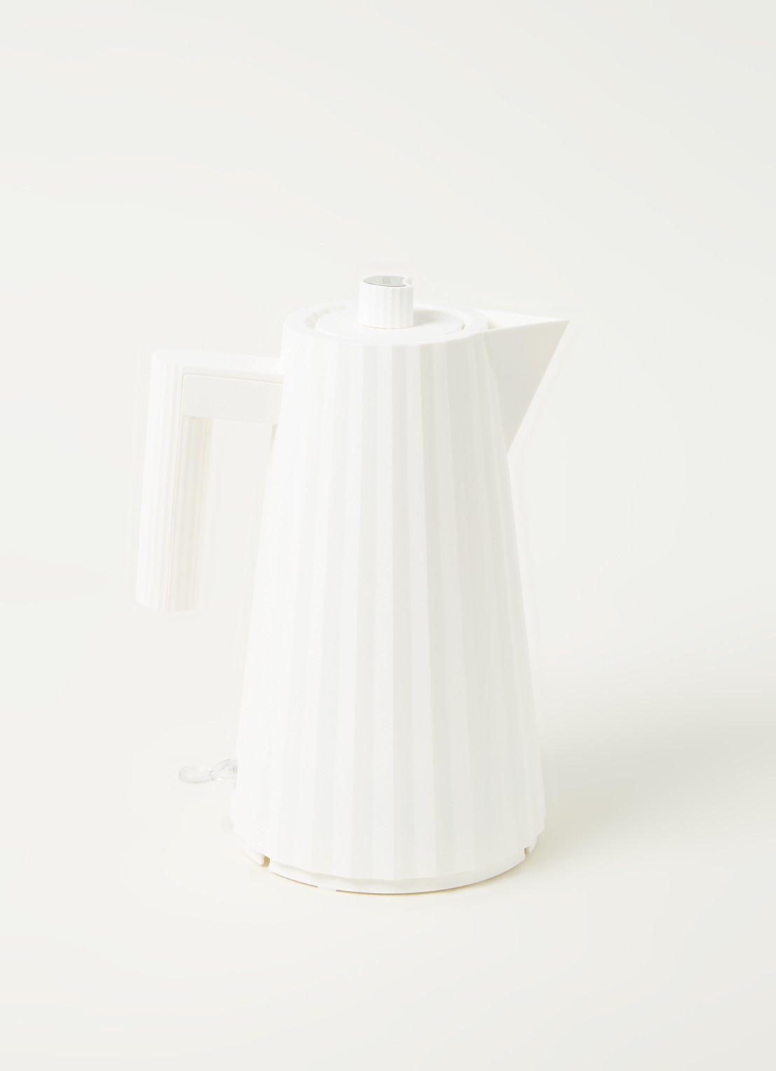 Alessi Plissé waterkoker 1,7 liter - voorkant 2 wit
