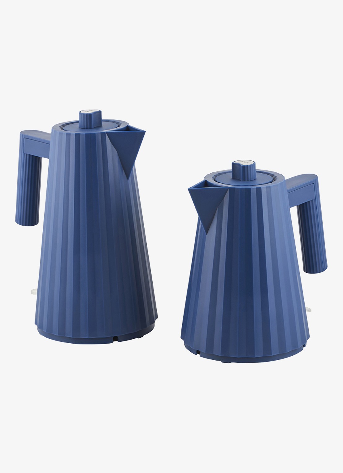 Alessi Plissé Waterkoker 1 liter MDL06/1DAZ - detail blauw