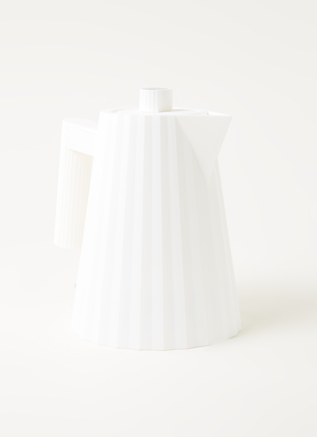 Alessi Plissé waterkoker 1 liter - voorkant 2 wit