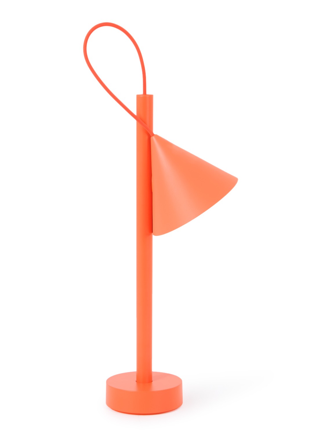 Alessi Tsumiki tafellamp 16,4 x 11 x 33,7 cm - voorkant oranjerood